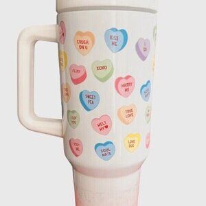 💗🧋{Sweethearts} Original Valentine’s Candy Stainless Steel Insulated Tumbler!